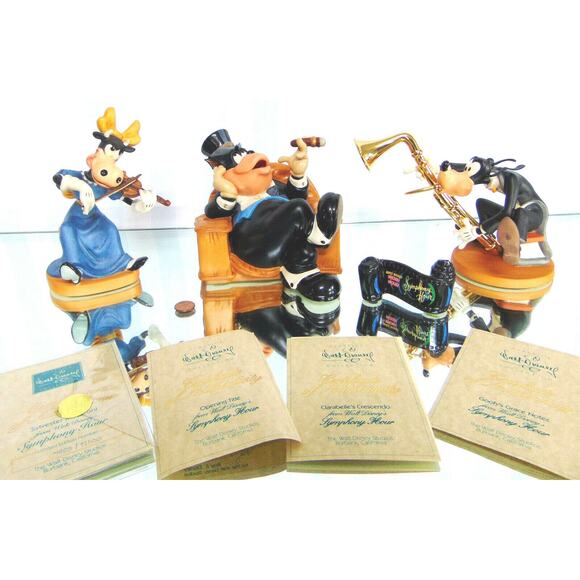 NEW (4) WDCC Disney Symphony Hour SYLVESTER MACARONI GOOFY NOTE CLARABELLE TITLE - Picture 12 of 12